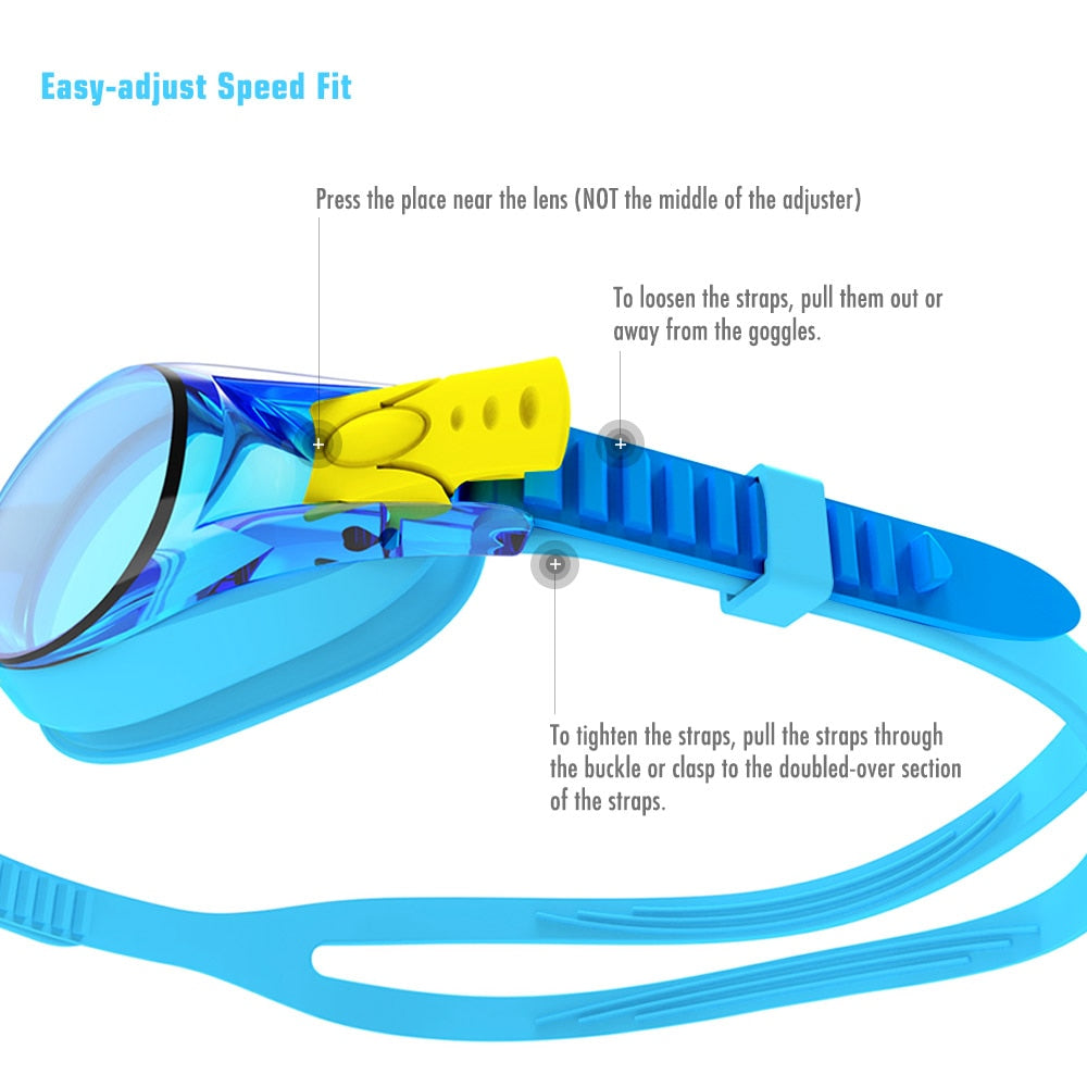 COPOZZ Swimming Goggles Kids Age 3-10 Waterproof Swimming Glasses - KiwisLove
