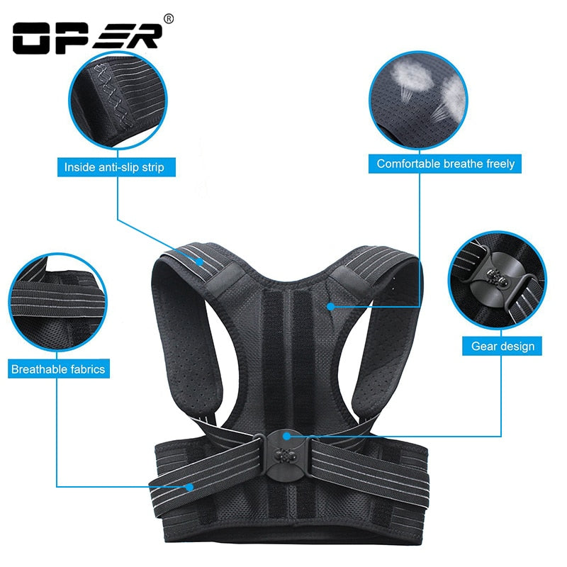 OPER Back Brace Adult Hunchback Correction Belt Posture Aligner - KiwisLove