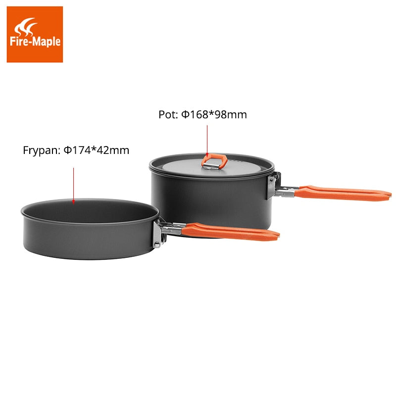 Fire Maple Picnic Pot Pan Set Aluminum Alloy Feast 2 FMC-F2 - KiwisLove