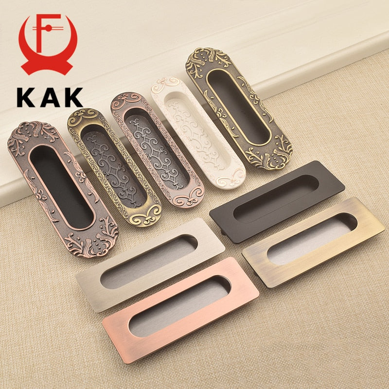 Hidden Door Handles Zinc Alloy Recessed Pull Sliding Door - KiwisLove