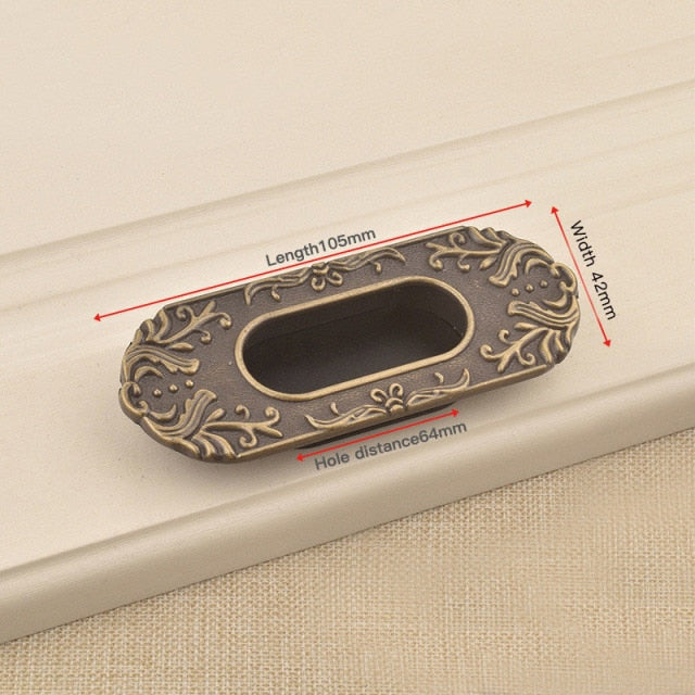 Hidden Door Handles Zinc Alloy Recessed Pull Sliding Door - KiwisLove