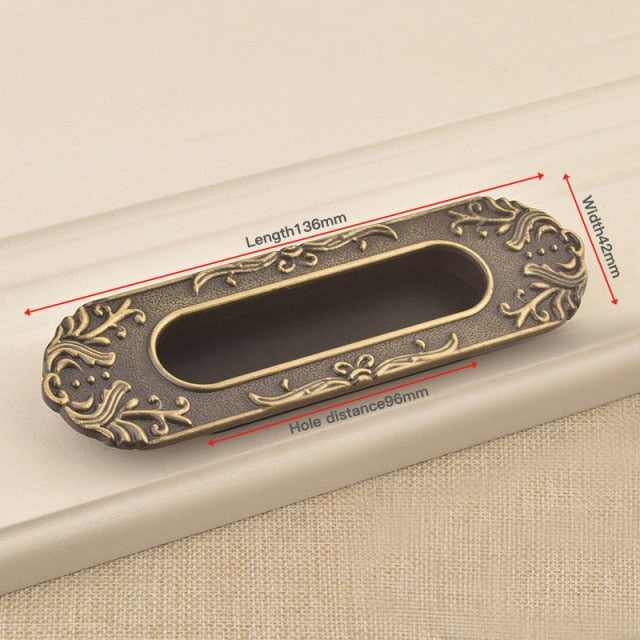 Hidden Door Handles Zinc Alloy Recessed Pull Sliding Door - KiwisLove