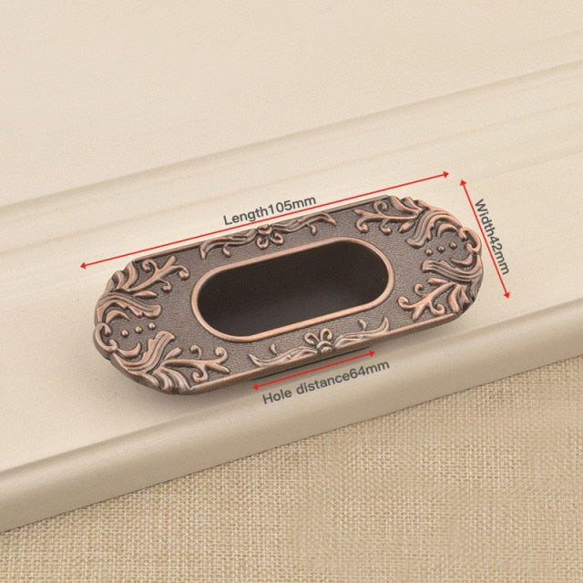 Hidden Door Handles Zinc Alloy Recessed Pull Sliding Door - KiwisLove