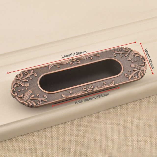 Hidden Door Handles Zinc Alloy Recessed Pull Sliding Door - KiwisLove