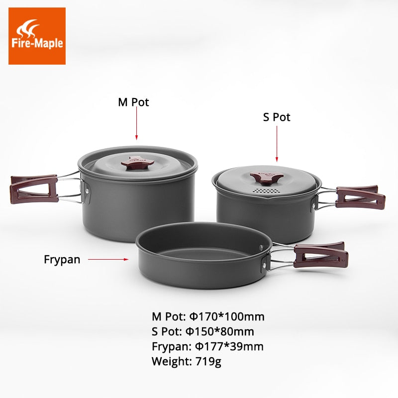Fire Maple Dinner Box Camping Pot  Cutlery Cookware Picnic FMC-202 - KiwisLove