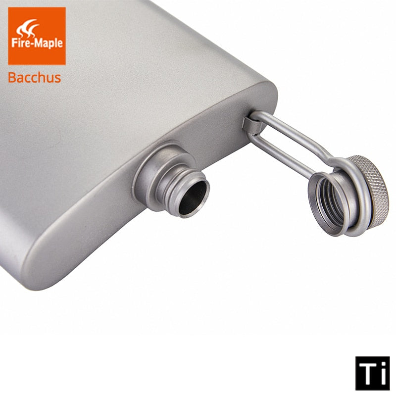 Fire Maple Titanium Hip Flask Bacchus 200ml 88g Drinkware Outdoor - KiwisLove