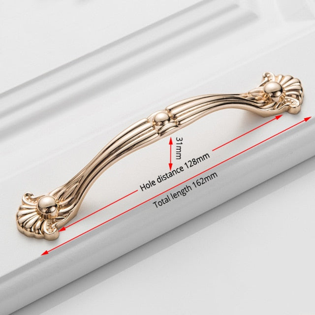 Champagne Door Handles Zinc Alloy - KiwisLove