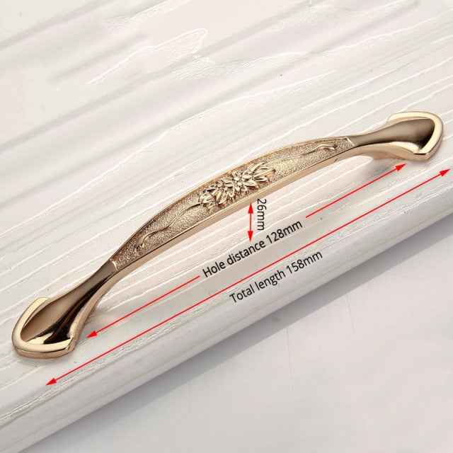 Champagne Door Handles Zinc Alloy - KiwisLove