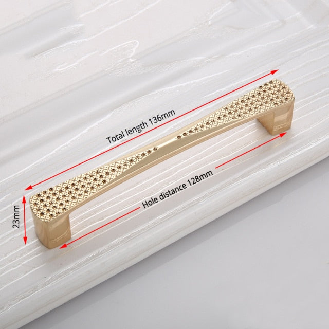 Champagne Door Handles Zinc Alloy - KiwisLove