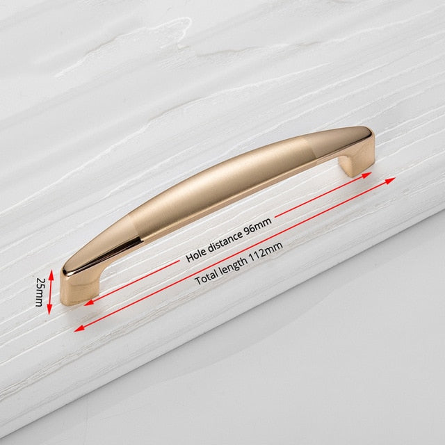 Champagne Door Handles Zinc Alloy - KiwisLove