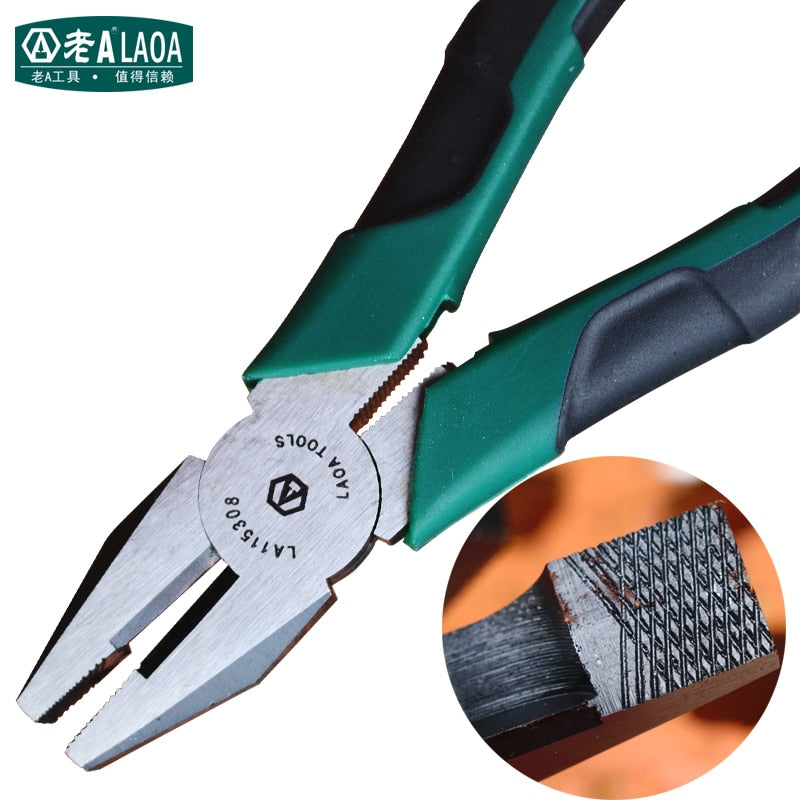LAOA 8inch Steel wire Pliers Professional  pincer pliers High Hardness stainless Steel - KiwisLove