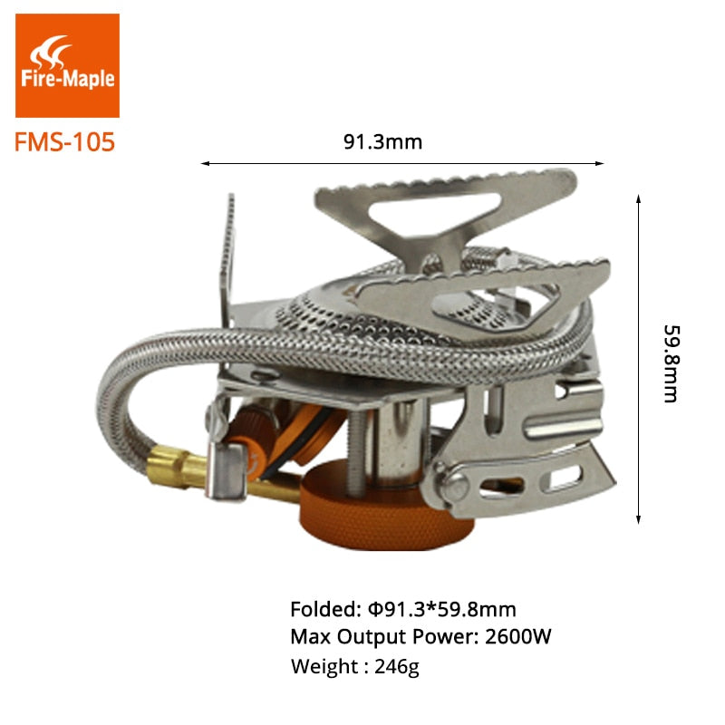 Fire Maple FMS-105  Gas Burners Stove  Portable Compact Split  2600W - KiwisLove