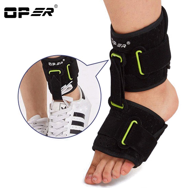 OPER Ankle drop foot brace Orthosis Adjustable Support  Arch Shock Absorber Bandage - KiwisLove