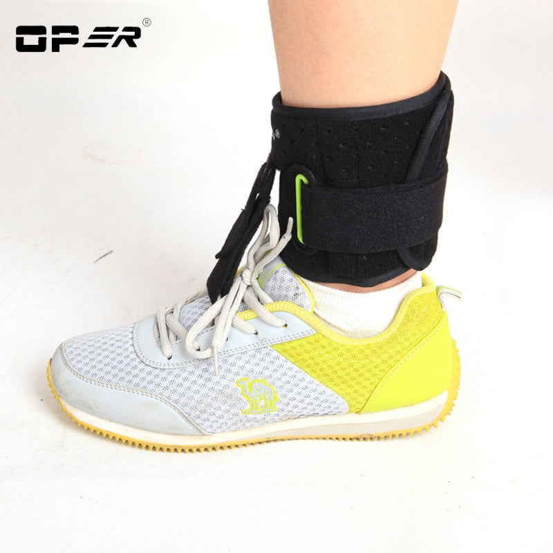 OPER Ankle drop foot brace Orthosis Adjustable Support  Arch Shock Absorber Bandage - KiwisLove