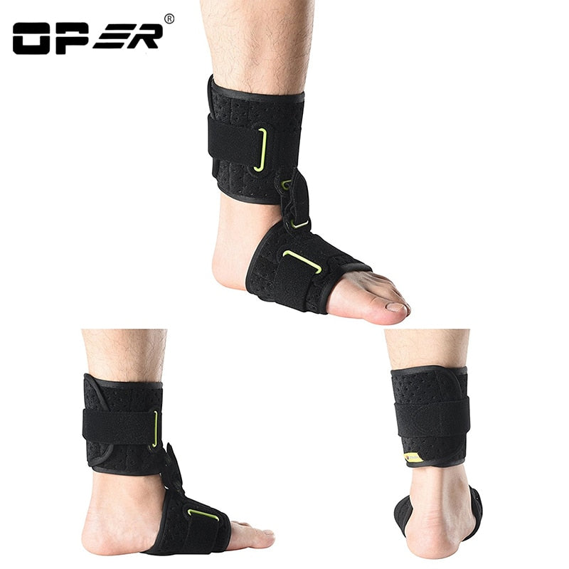 OPER Ankle drop foot brace Orthosis Adjustable Support  Arch Shock Absorber Bandage - KiwisLove