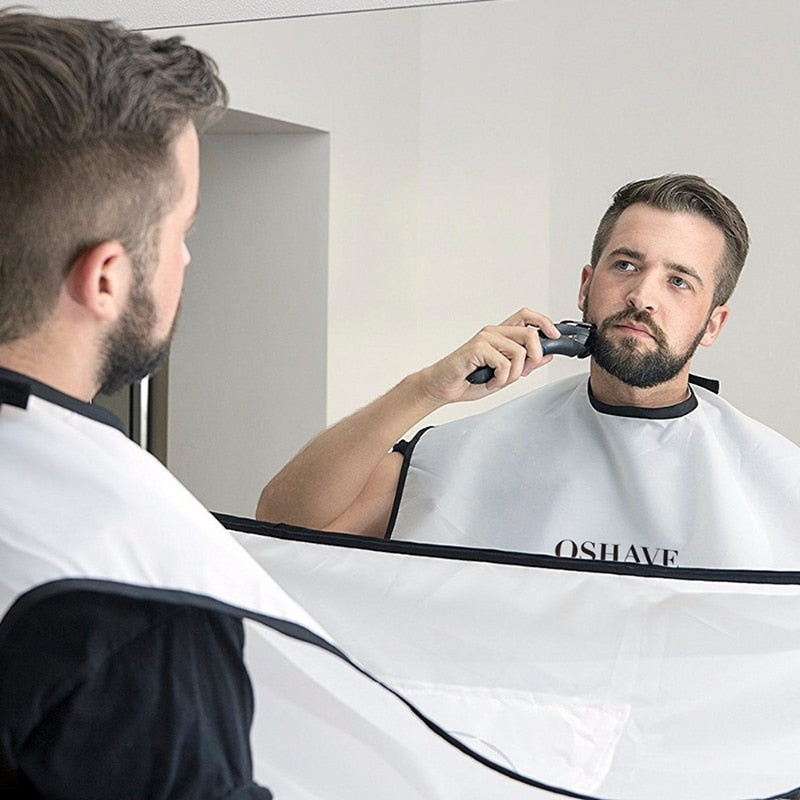 QSHAVE Beard and Moustache Catcher Apron Cape Bib for shave - KiwisLove