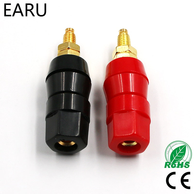 1pair(black+red) Terminals Red Black Connector Amplifier Terminal - KiwisLove