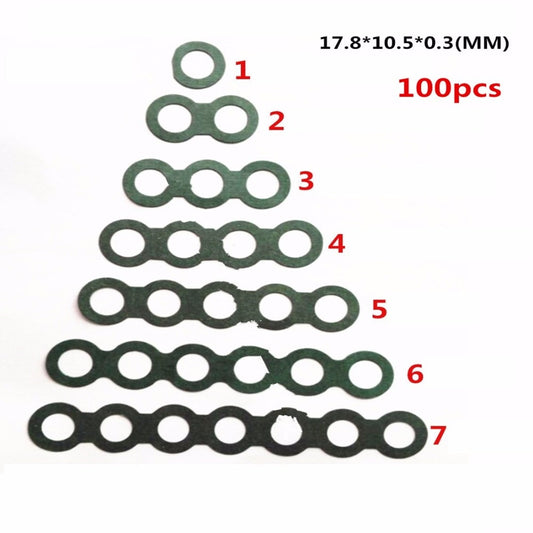 100pcs Lithium battery insulation gasket 18650 high temperature insulation - KiwisLove