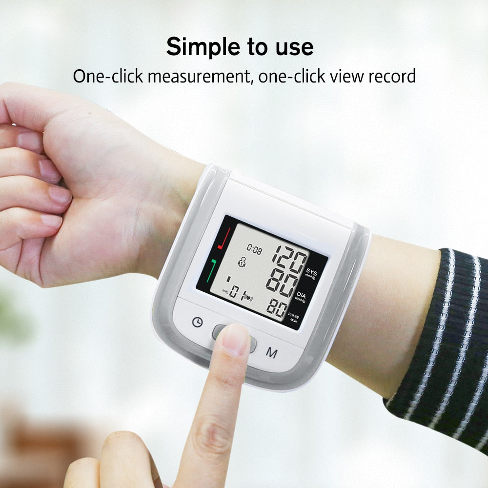 Yongrow Tonometer Automatic Wrist Digital Blood Pressure Monitor  lcd Sphgmomanometer - KiwisLove