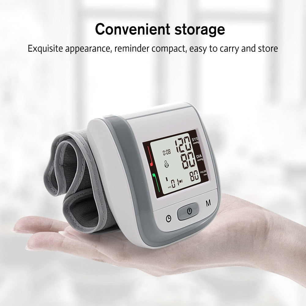 Yongrow Tonometer Automatic Wrist Digital Blood Pressure Monitor  lcd Sphgmomanometer - KiwisLove