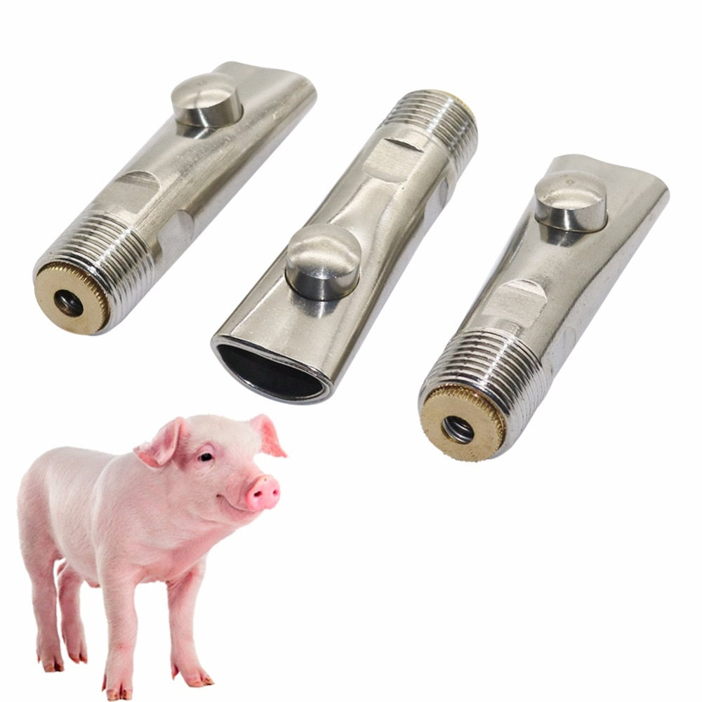 2Pcs Thread 20mm 1/2" Thickening Stainless Steel Pig Nipple - KiwisLove
