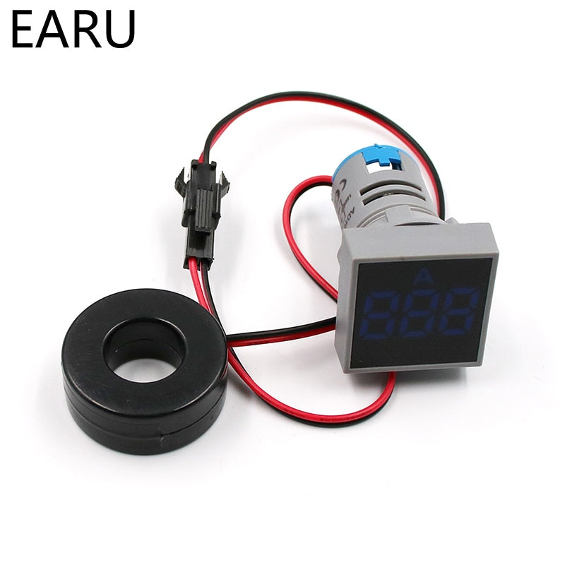 Digital LED Voltmeter Voltage Meter Indicator Pilot Light Ammeter Ampermeter Current Tester - KiwisLove