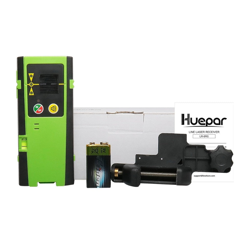 Huepar Digital LCD Laser Receiver Outdoor LR-6RG Red & Green Beam Cross Line - KiwisLove