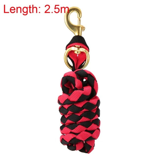 Horse Rope Halters with Brass Snap Training Rope Horse Riding Racing  Braid - KiwisLove