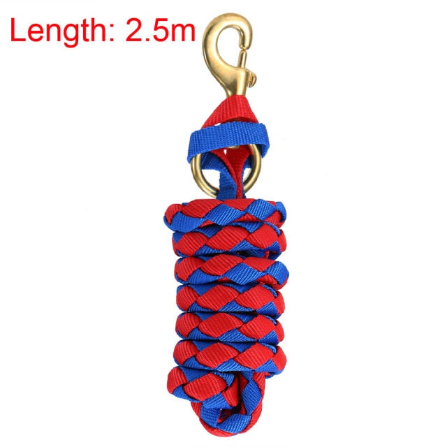 Horse Rope Halters with Brass Snap Training Rope Horse Riding Racing  Braid - KiwisLove