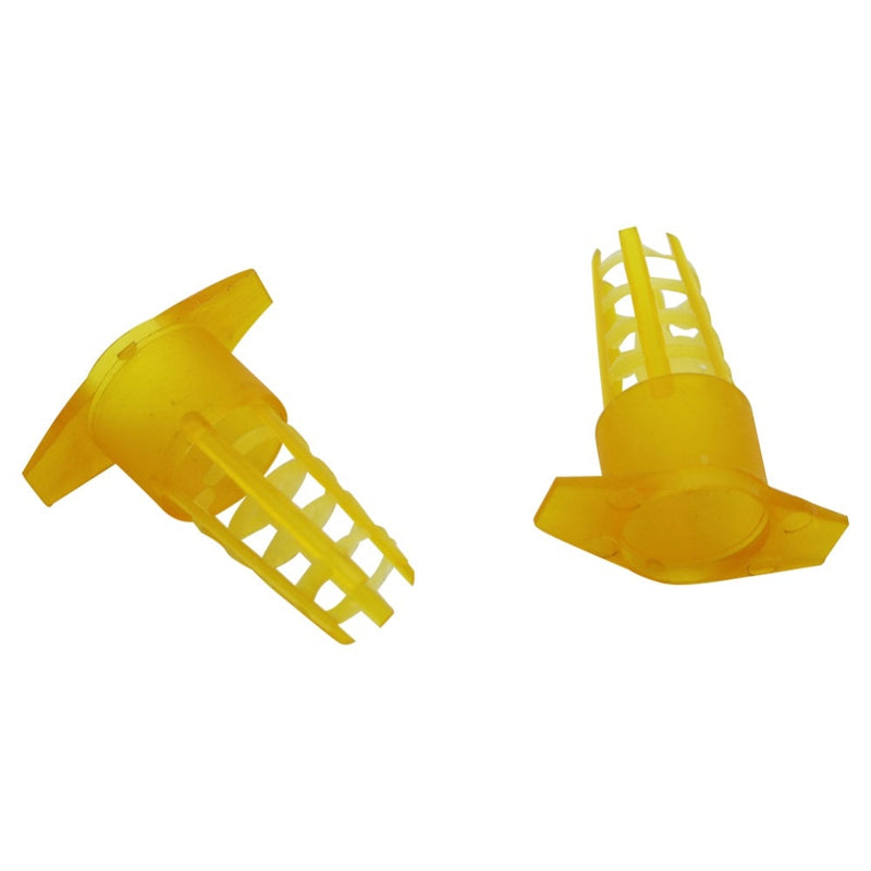 300Pcs Beekeeping Tools Cell Protector Cages Yellow Plastic Bee Queen Cage Protective Cover Beekeeping Equipment - KiwisLove