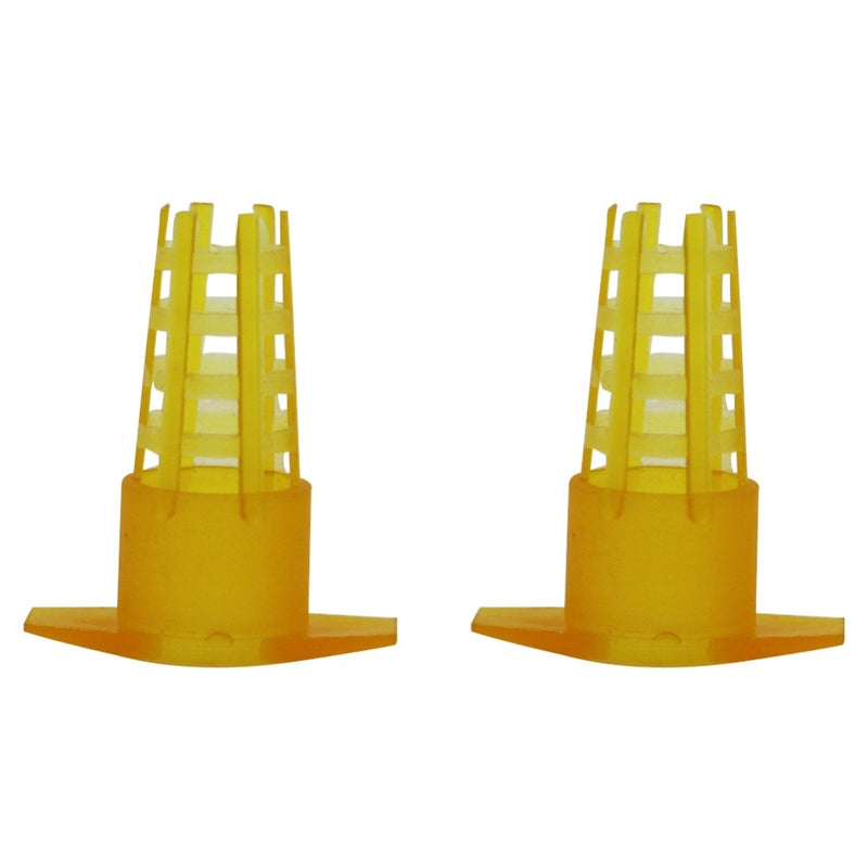 300Pcs Beekeeping Tools Cell Protector Cages Yellow Plastic Bee Queen Cage Protective Cover Beekeeping Equipment - KiwisLove