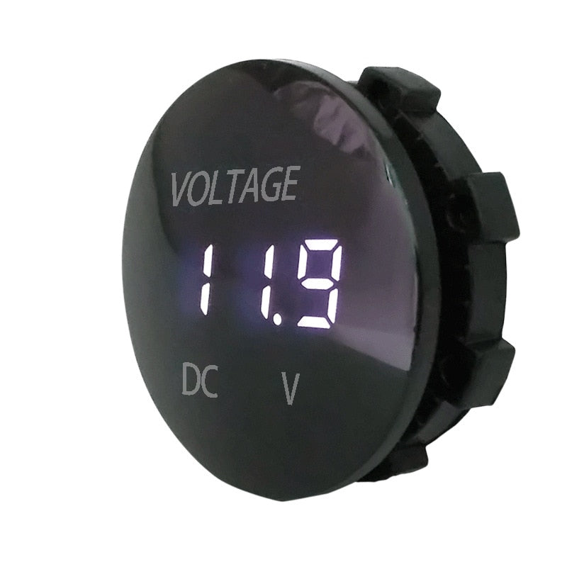 Auto Boat Car LED Panel Mini Digital Volt Voltage Meter Tester Motorcycle - KiwisLove