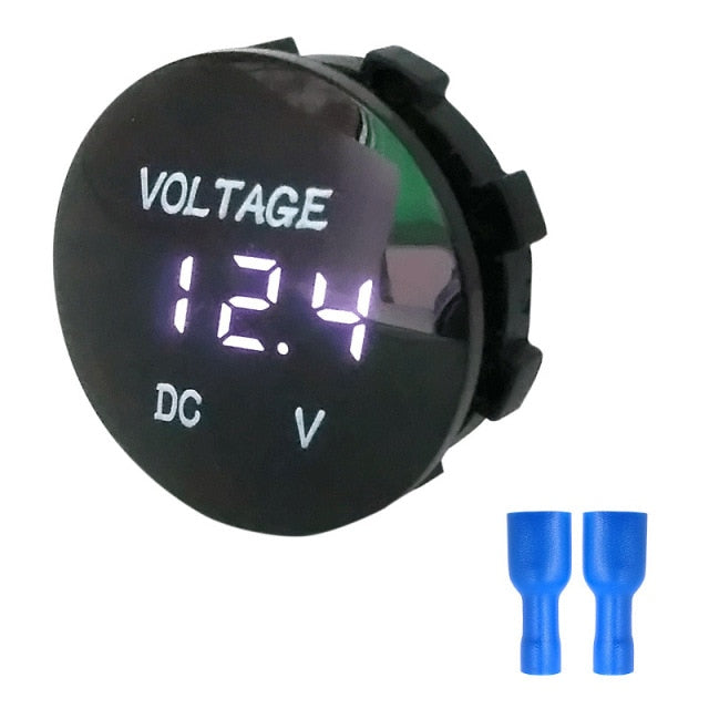 Auto Boat Car LED Panel Mini Digital Volt Voltage Meter Tester Motorcycle - KiwisLove