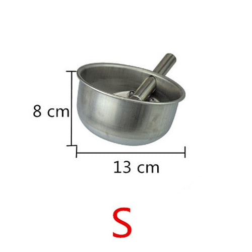 2 Pcs Pig Water Bbowl Stainless Steel Drinking Water Trough Sow - KiwisLove