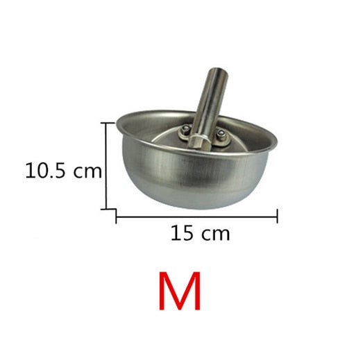 2 Pcs Pig Water Bbowl Stainless Steel Drinking Water Trough Sow - KiwisLove