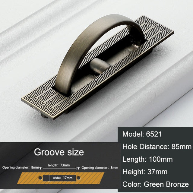 Vintage Hidden Door Handles Recessed Flush Pull Cover - KiwisLove