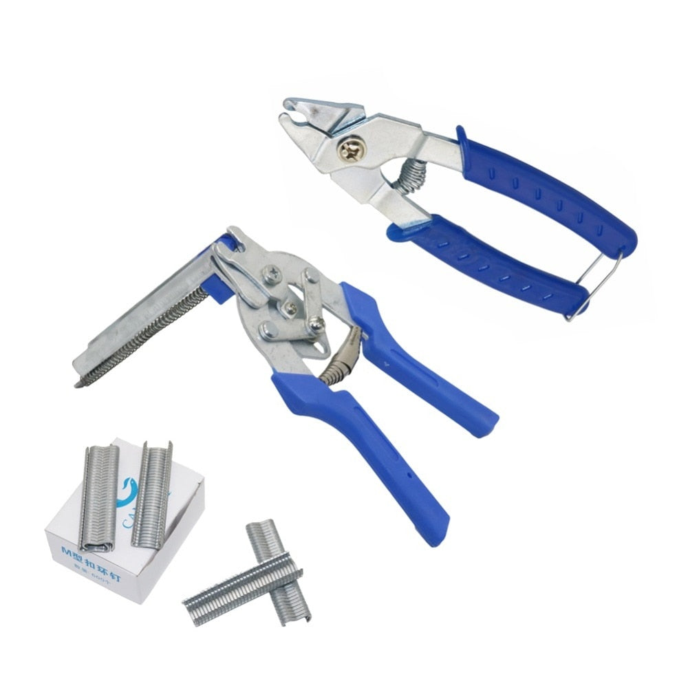 Animal Wire Cage Clamp Automatic Pliers/ Hog Ring Pliers + M Nails - KiwisLove
