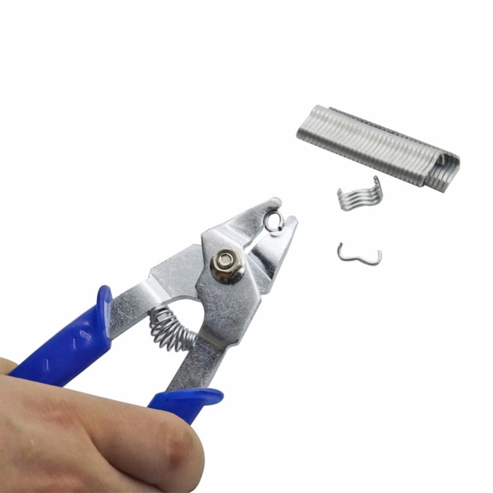 Animal Wire Cage Clamp Automatic Pliers/ Hog Ring Pliers + M Nails - KiwisLove