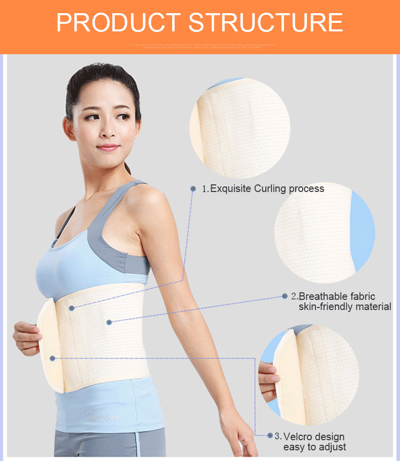OPER Waist Belt Lumbar Support Rib Cage Protect Back Brace Slim Fit Belt - KiwisLove