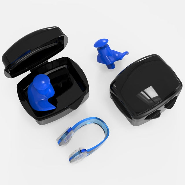 Swimming Nose Clip / Silicone Earplugs / Diving Soft Anti-Noise / Ear Plug - KiwisLove