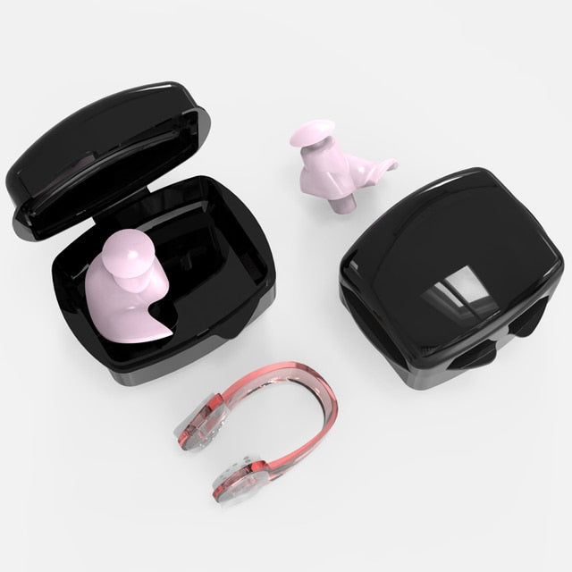 Swimming Nose Clip / Silicone Earplugs / Diving Soft Anti-Noise / Ear Plug - KiwisLove
