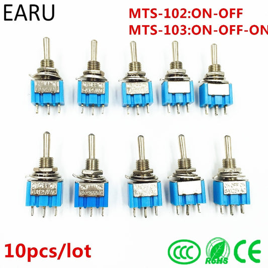 10Pcs DIY Toggle Switch Latching Power Button Switch Car - KiwisLove