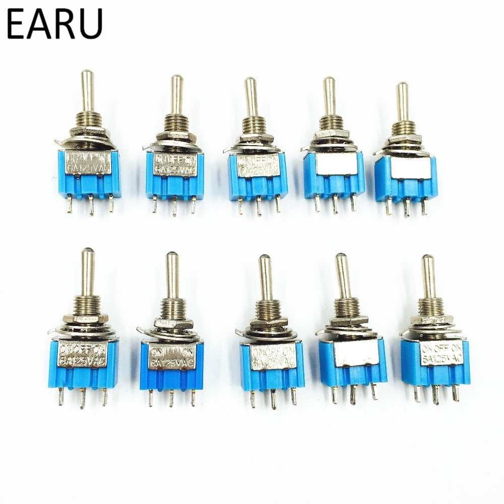 10Pcs DIY Toggle Switch Latching Power Button Switch Car - KiwisLove