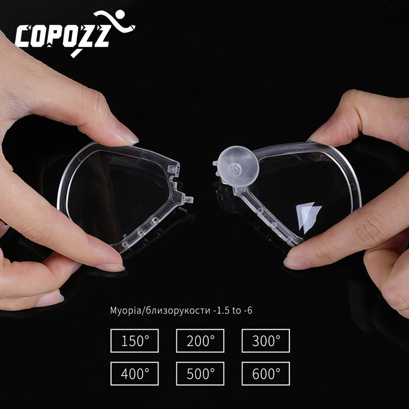 Detachable Diving Mask Myopia Lense Professional Swimming Scuba - KiwisLove