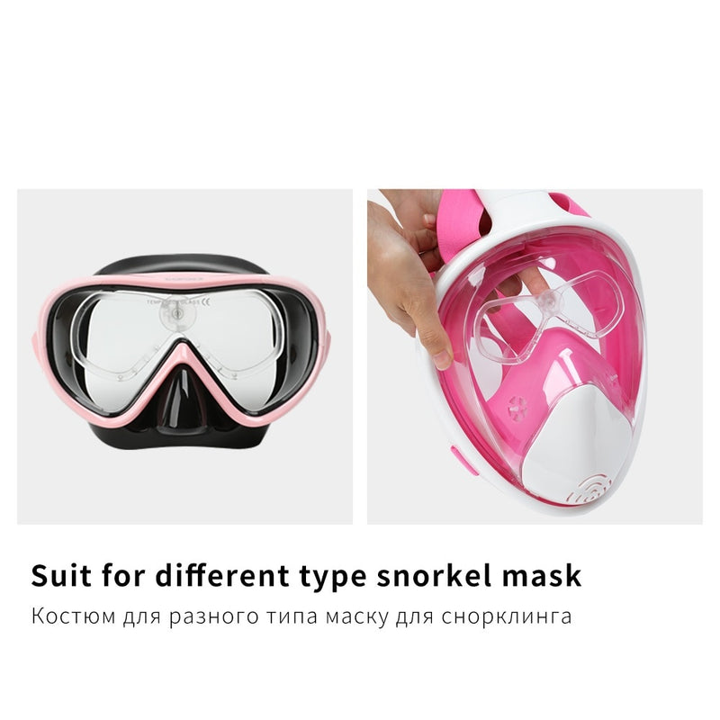 Detachable Diving Mask Myopia Lense Professional Swimming Scuba - KiwisLove