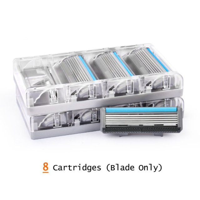 Qshave Black Spider Man Manual Shaving Razor Germany X5 Blade with Trimmer Blade, - KiwisLove