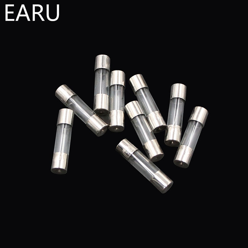 100Pcs 5x20mm Quick Blow Glass Tube Fuse Fast-blow Glass Fuses - KiwisLove