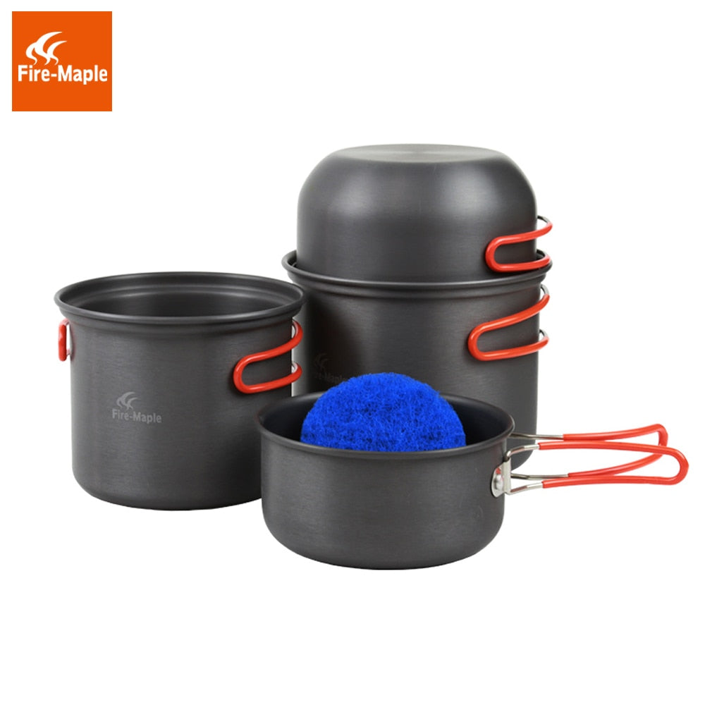 Fire Maple  FMC-208 Pots Set Outdoor Camping Foldable Cooking Crockery - KiwisLove